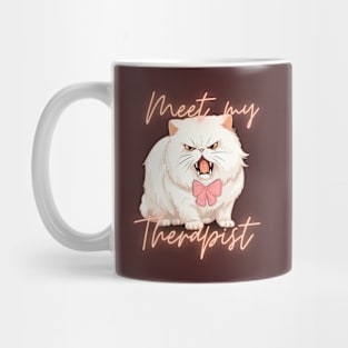 My cat is my therapist Mug